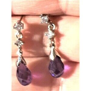Amethyst Briolette Earrings